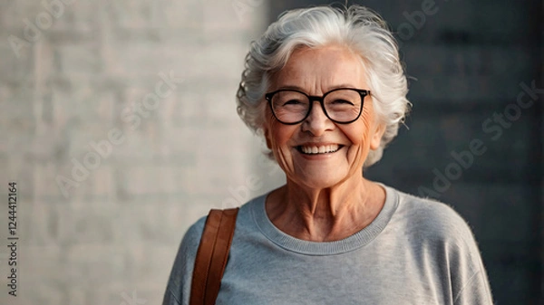 Obraz Smiling elderly woman.