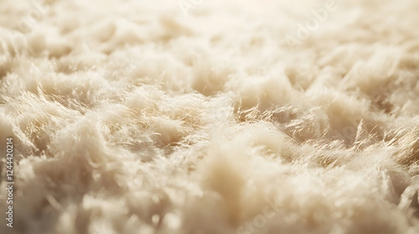 Fototapeta Gentle golden clouds glowing in soft sunlight, creating a calm and dreamlike visual effect.