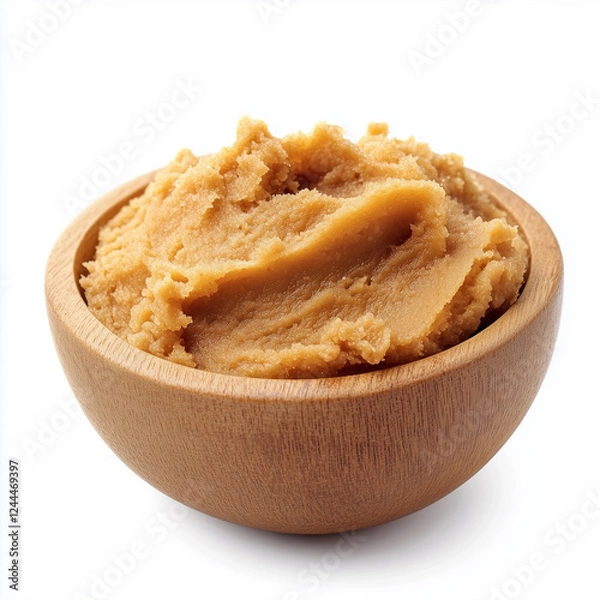 Obraz Miso paste isolated on white background