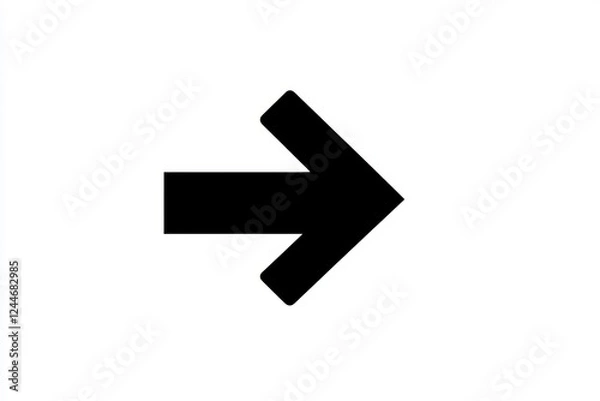 Fototapeta Black arrow pointing to the right