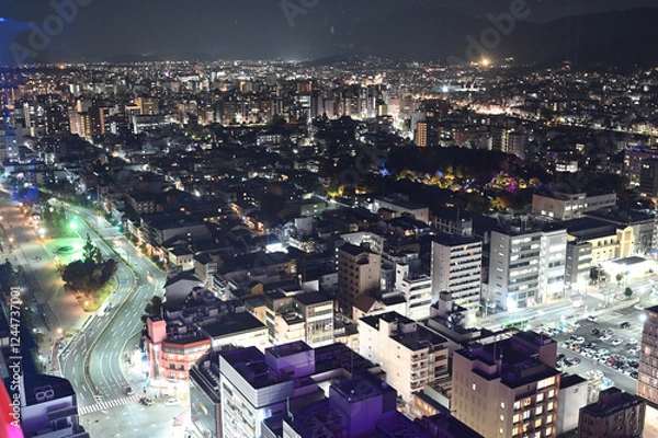 Obraz 京都タワーの夜景