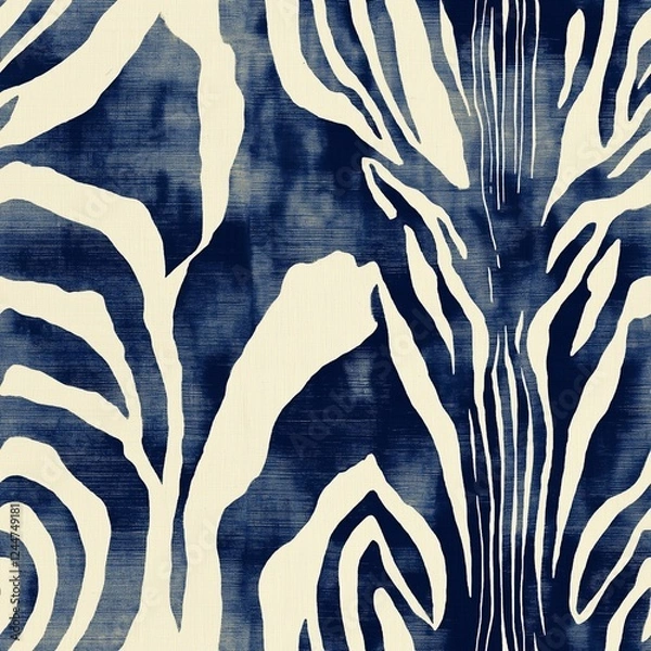 Obraz texture of print fabric stripes zebra