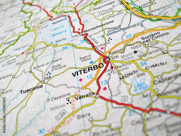 Obraz Cartina Viterbo