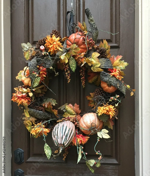 Fototapeta autumn wreath