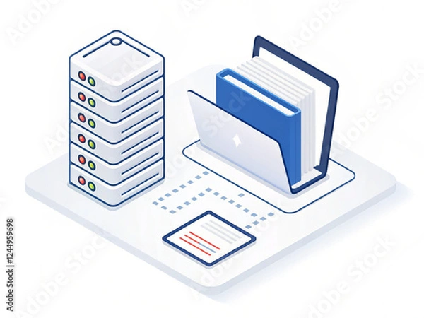 Fototapeta folder with documents