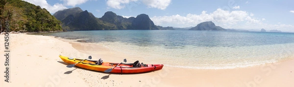 Obraz Sea kayak at the beach