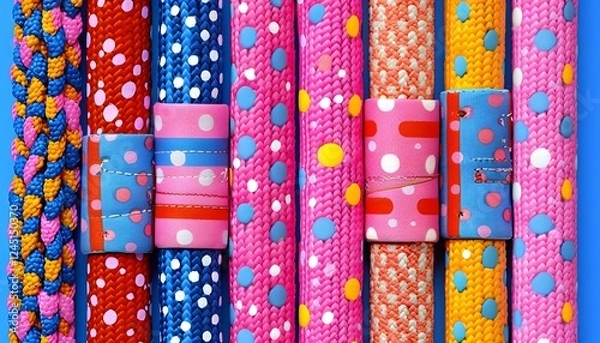 Obraz Team rope tied to sturdy node together.