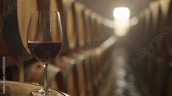 Obraz Winemakers Blending Wine in Vineyard Workshop