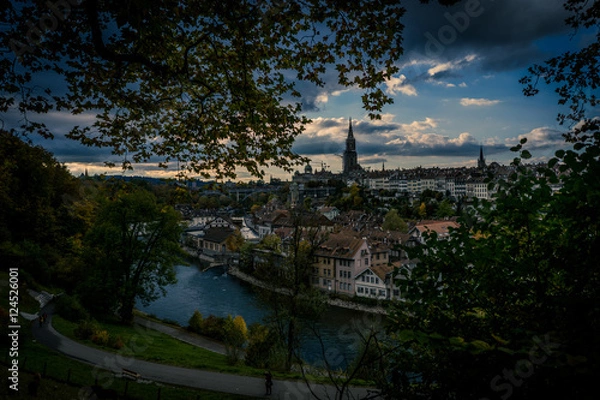 Obraz View on to the old city of Bern (Switzerland)
