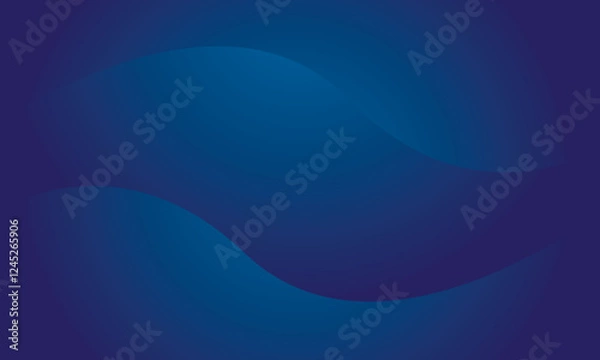 Fototapeta Blue wave abstract background vector