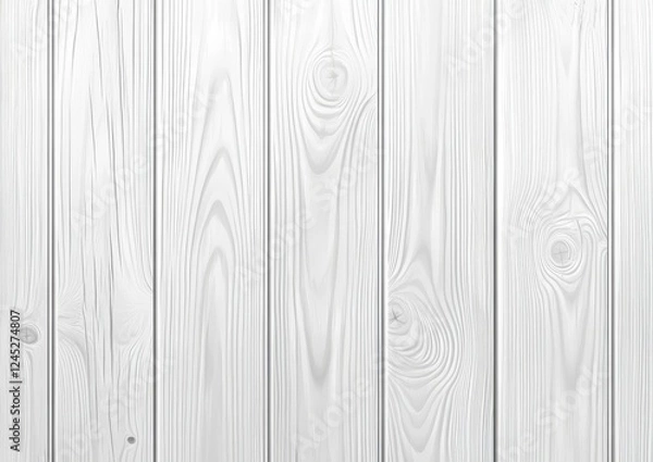 Fototapeta Whitewashed wood planks background texture (1)