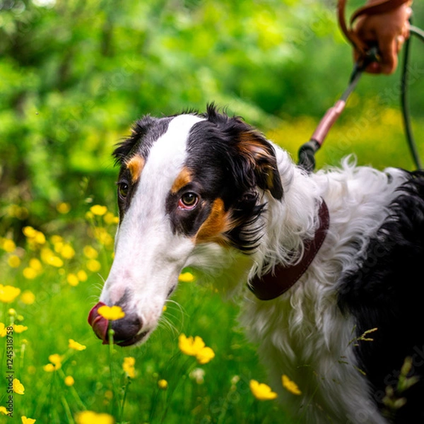 Obraz Portrait of a Borzoi dog