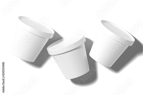 Obraz Paper cup or jar mockup