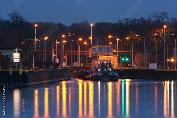 Obraz schleuseneinfahrt