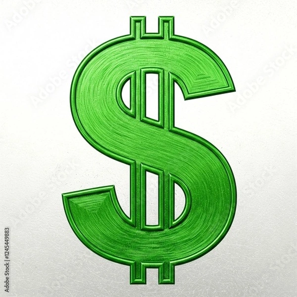 Obraz green dollar sign