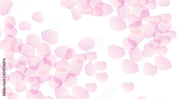 Obraz 花びらが散るピンクの花の背景