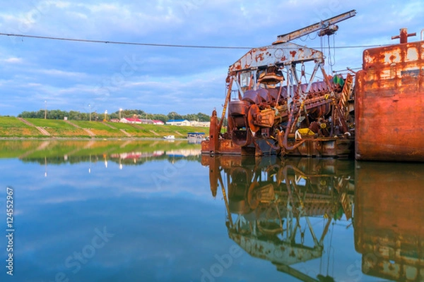 Obraz Old Dredge on Tisza