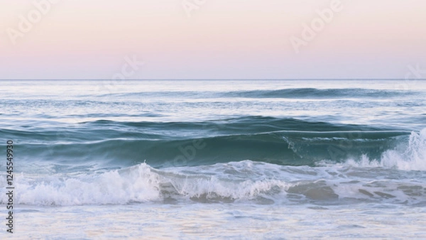 Fototapeta Pastel sunset at the beach
