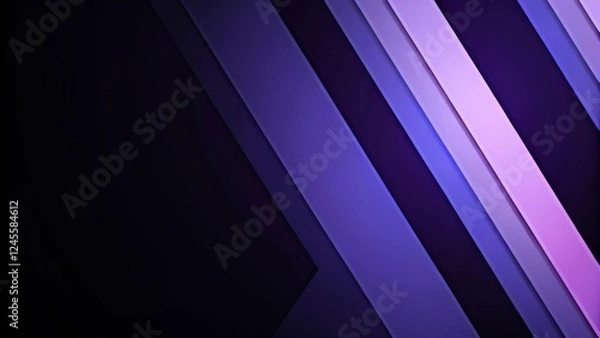 Fototapeta 3d rendering of purple and blue abstract architecture background. Cyberpunk concept. Scene for advertising, technology, hi-tech, showroom, banner, game, E-sport, business, luxury. Sci-Fi Illustration