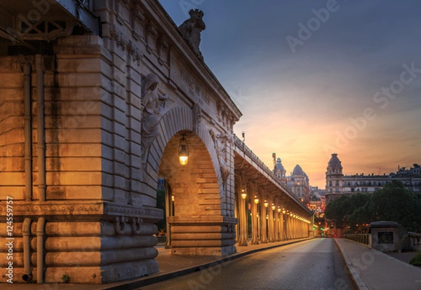 Obraz Paris Bridge at Sunset