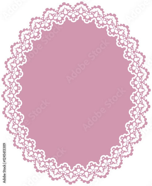 Obraz Lace border oval