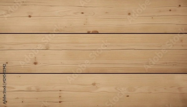 Fototapeta High-resolution image of light brown wood planks, showcasing natural wood grain and texture, ideal for background or design.