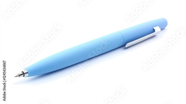 Fototapeta Stylish Pen Isolated on White Background. Perfect for Stationery and Design Elements