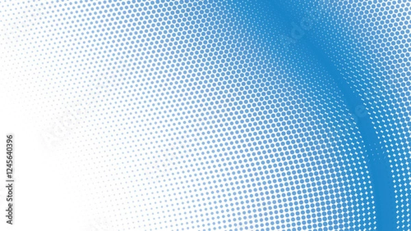 Obraz Blue halftone pattern abstract background for fabric style