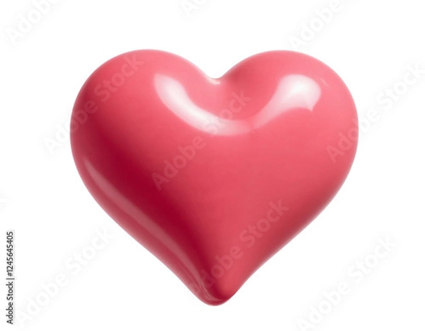 Obraz red heart isolated on white