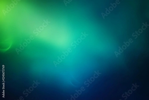 Fototapeta Abstract teal green gradient bokeh background, website design