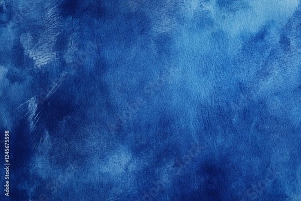 Obraz Blue watercolor wash texture background, abstract art, design element