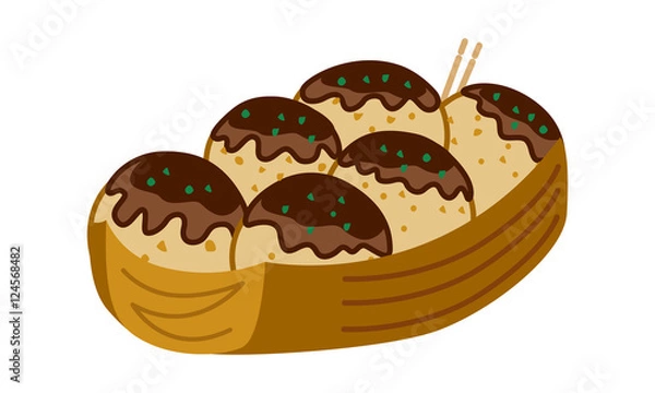 Obraz たこ焼き イラスト