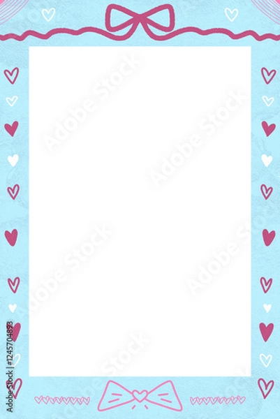 Obraz frame with hearts
