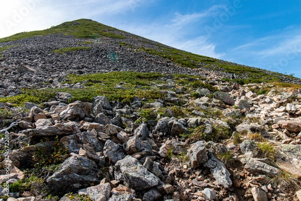 Obraz 北アルプス常念小屋より常念岳への登り