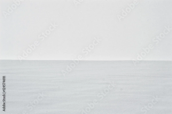 Fototapeta Snowy Landscape of an Empty Field