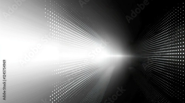 Obraz Abstract Digital Tunnel: A Futuristic Vision of Technology and Innovation