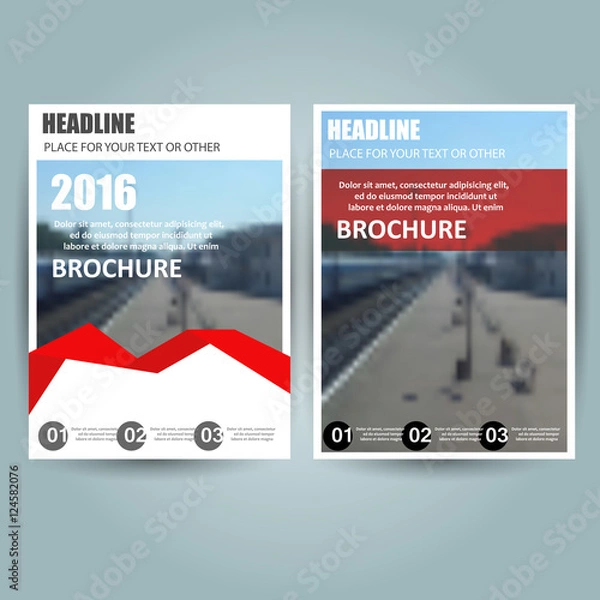 Obraz business brochure flyer design template, a4 vector