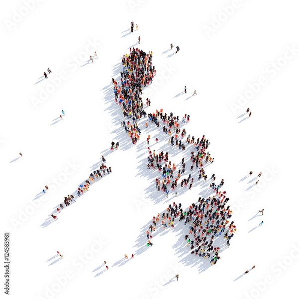 Obraz people group shape map Philippines