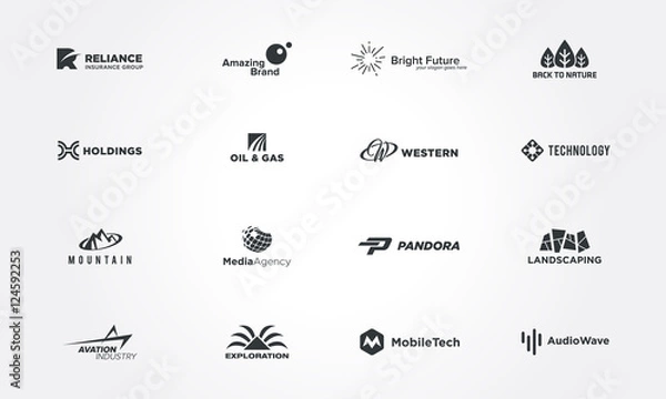 Obraz Minimal logo design collections concepts. Creative design vector illustration