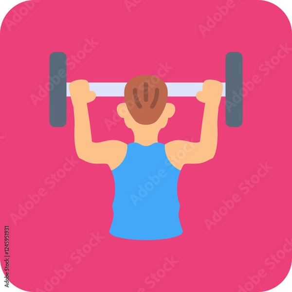 Fototapeta Weightlifting Icon