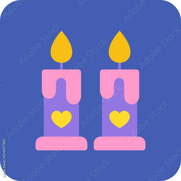 Fototapeta Candle Icon