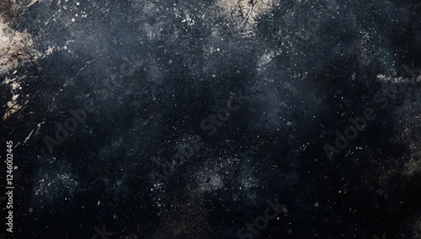 Fototapeta Dark textured surface, grunge background, abstract design, industrial setting, website overlay