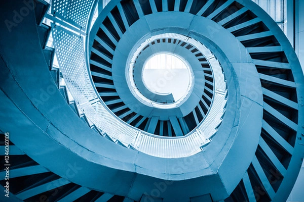 Obraz spiral staircase ascending to the light
