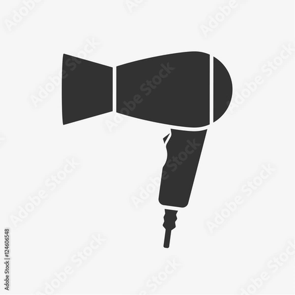 Fototapeta Hair dryer isolated on white
