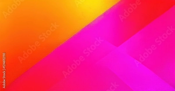 Fototapeta Vibrant carnival gradient shifting between electric tangerine and neon pink with noise texture, creating a bold, energetic atmosphere with dynamic colors and lively visual appeal
