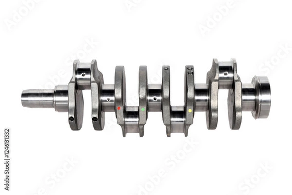 Obraz Engine Crankshaft on a white background