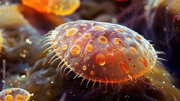Fototapeta Protozoa: Unveiling the Wonders of These Single - Celled Organisms. Explore their diverse forms, unique behaviors, habitats, and the significant roles they play in various ecosystems, as well as their