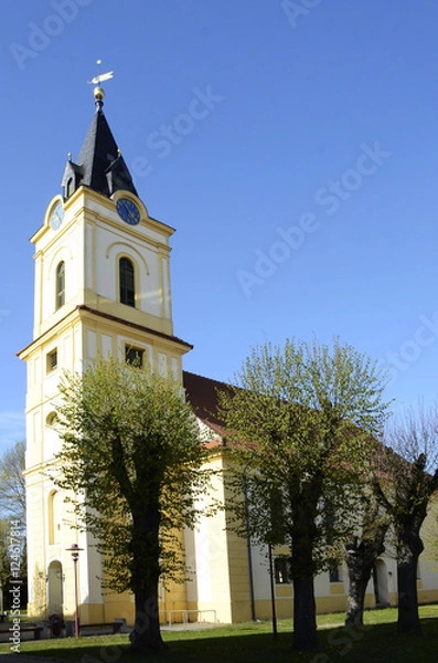 Obraz Evangelische Kirche in Müllrose mit barocken und klassizistischen Elementen