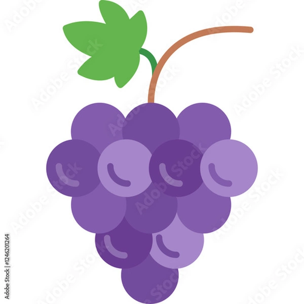 Obraz Grapes Vector Icon