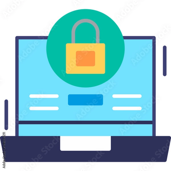 Fototapeta Lock Vector Icon